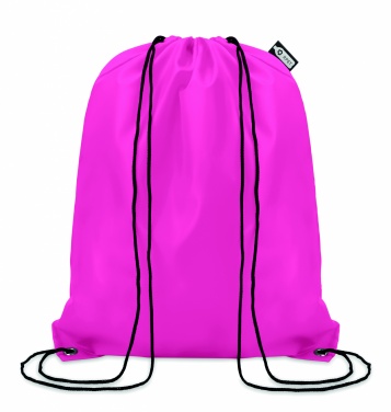 Logo trade promotional giveaways image of: 190T RPET drawstring bag