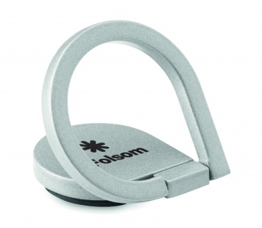 Logo trade business gifts image of: Phone holder-stand ring