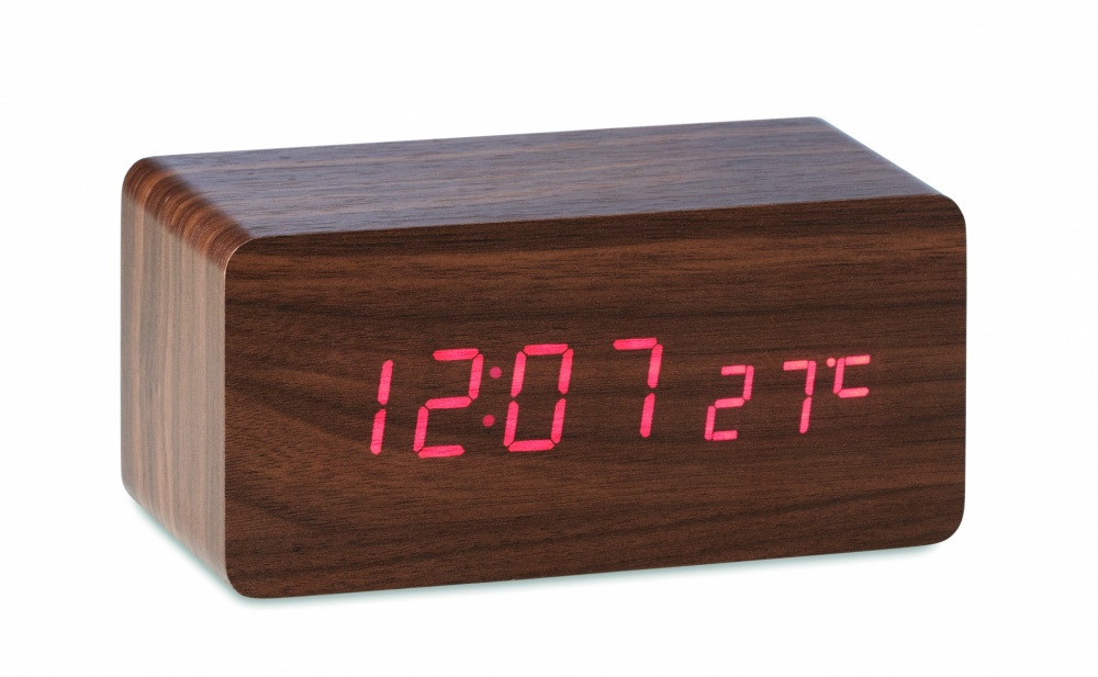 Logotrade promotional item image of: LED clock/5W wireless charger