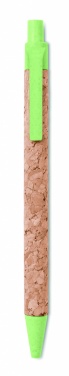 Logo trade promotional items picture of: Cork/ Wheat Straw/ABS ball pen