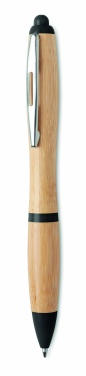 Logotrade promotional item picture of: Ballpoint pen made of ABS and bamboo