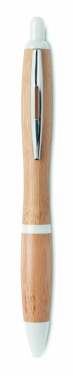 Logotrade promotional giveaway image of: Ballpoint pen made of ABS and bamboo