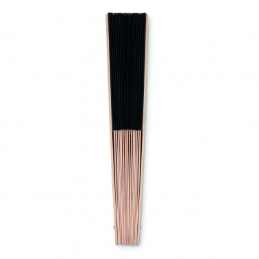 Logo trade promotional items image of: Manual hand fan wood