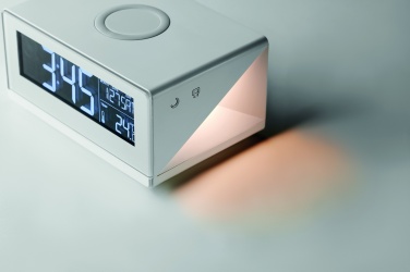 Logotrade promotional product image of: LED clock & wireless charger5W