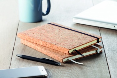 Logo trade advertising products picture of: A5 cork notebook 96 lined