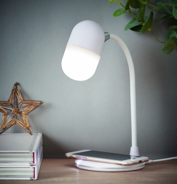 Logotrade promotional merchandise image of: Wireless charging lamp speaker