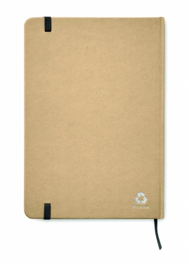 Logo trade promotional merchandise picture of: A5 recycled notebook 80 lined
