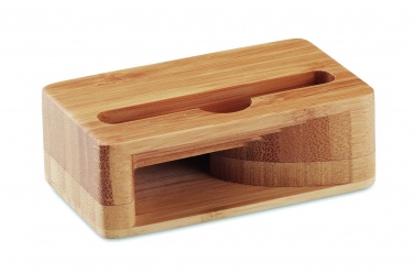 Logotrade promotional item picture of: Bamboo phone stand-amplifier CARACOL