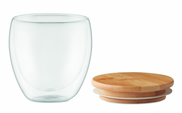 Logotrade promotional giveaway picture of: Double wall glass 250ml Hamburg