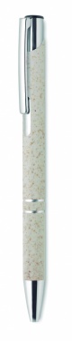 Logo trade promotional merchandise image of: Wheat Straw/ABS push type pen
