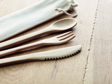 Logotrade promotional giveaway picture of: Bamboo cutlery set