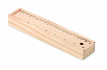 Logotrade advertising product picture of: Stationery set in wooden box