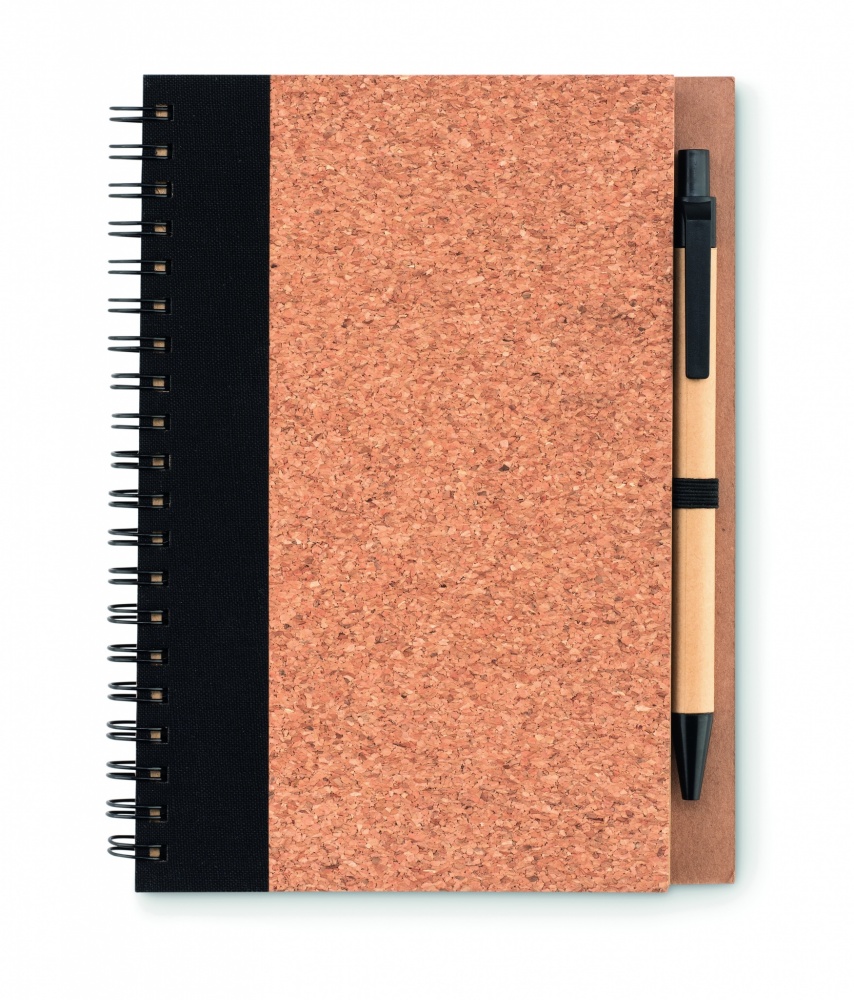 Logo trade corporate gift photo of: Cork notebook with pen