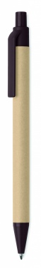 Logotrade promotional products photo of: Push ball pen coffee husk/ABS