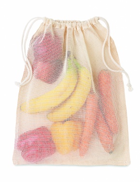 Logo trade corporate gifts image of: 140gr/m²cotton food bag