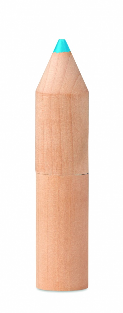 Logo trade promotional items image of: 6 pencils in wooden box