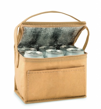 Logo trade promotional items image of: 6 can woven paper cooler bag