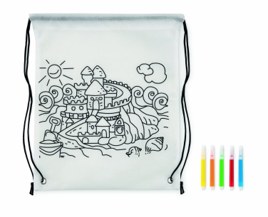 Logotrade business gift image of: Non woven kids bag with pens