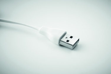 Logotrade promotional merchandise photo of: Bamboo 3-in-1 cable