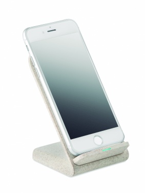 Logo trade promotional gifts image of: Wheat straw/ABS charger std10W