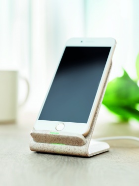 Logotrade corporate gift picture of: Wheat straw/ABS charger std10W