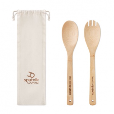 Logotrade promotional items photo of: Set bamboo utensils salad