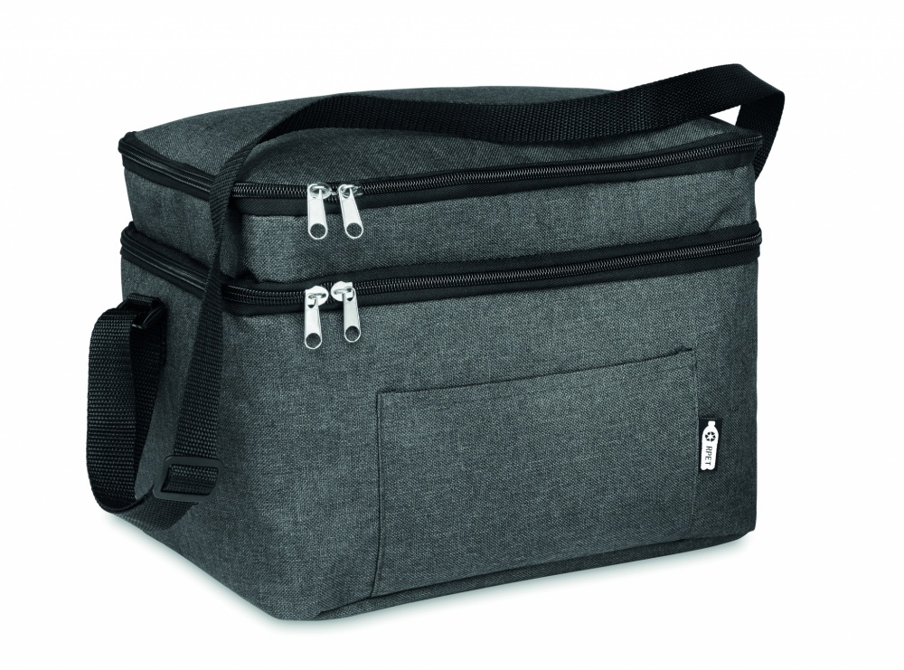 Logo trade corporate gifts image of: RPET cooler bag