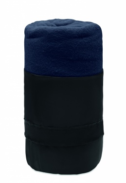 Logo trade promotional merchandise photo of: RPET fleece travel blanket