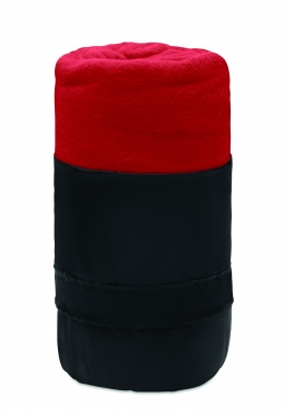 Logo trade advertising products picture of: RPET fleece travel blanket