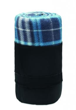 Logo trade promotional products picture of: RPET fleece travel blanket