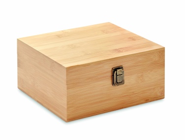 Logo trade advertising product photo of: Whisky set in bamboo box