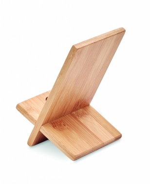 Logo trade business gift photo of: Bamboo phone stand/ holder WHIPPY