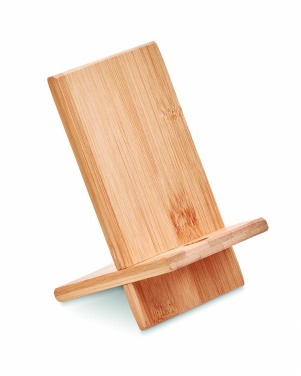 Logotrade promotional products photo of: Bamboo phone stand/ holder WHIPPY