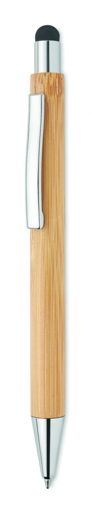Logotrade promotional gift picture of: Bamboo ballpoint pen with blue ink