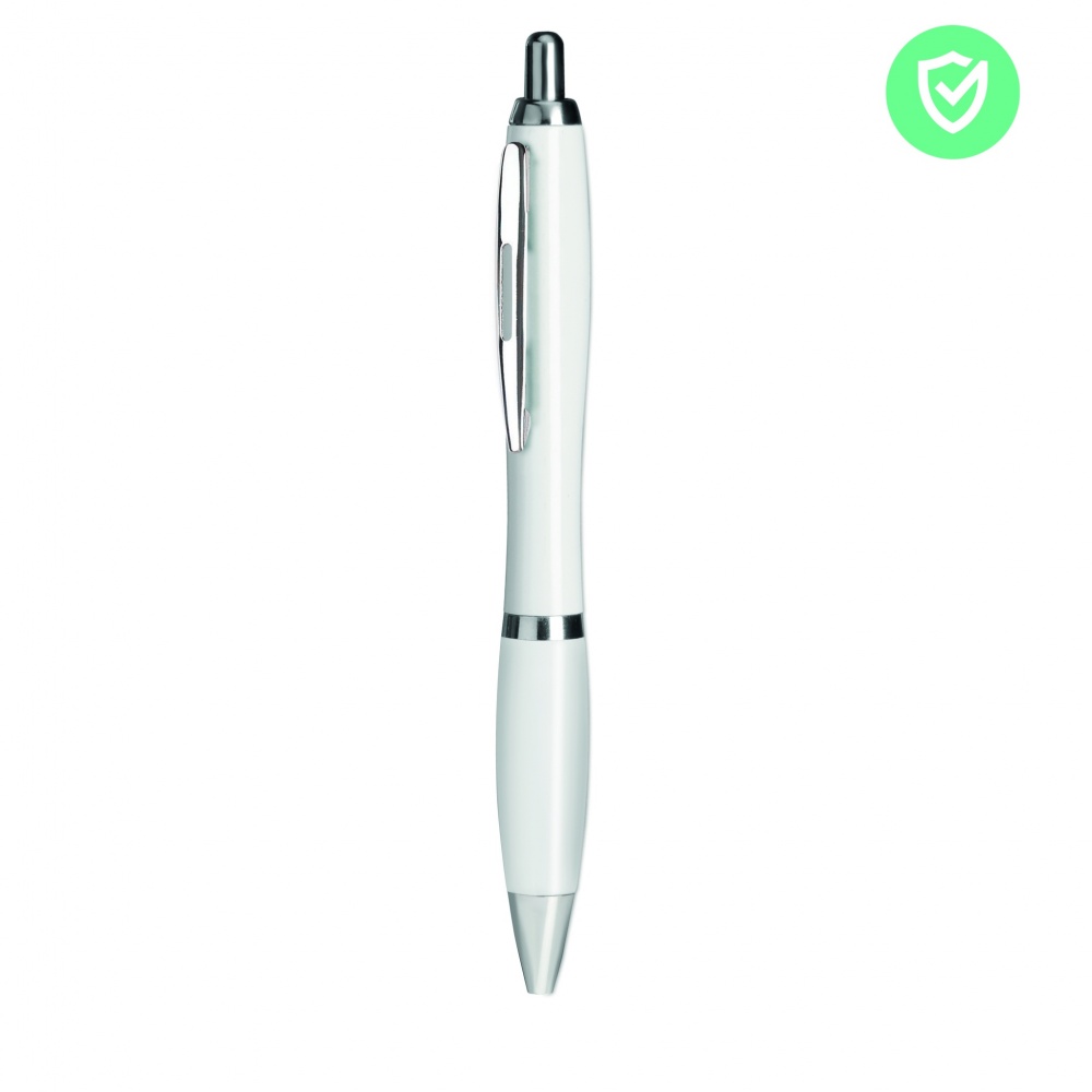 Logo trade business gifts image of: Pen with antibacterial barrel
