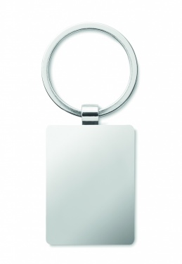 Logotrade promotional giveaway image of: Rectangular key ring bamboo WEST