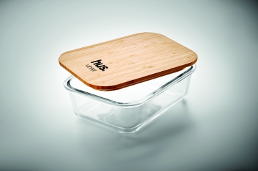 Logotrade promotional merchandise photo of: Glass lunchbox with bamboo lid