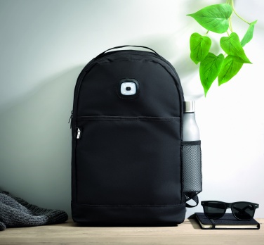 Logotrade advertising products photo of: Backpack in RPET & COB light