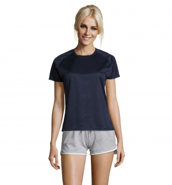 Logo trade promotional giveaways image of: SPORTY WOMEN T-SHIRT POLYES