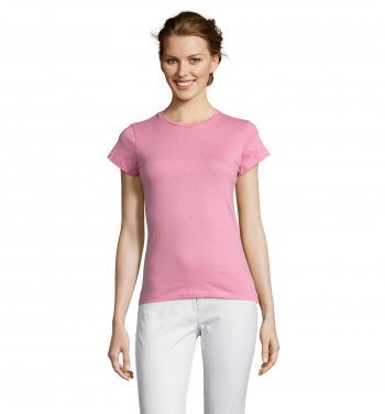 Logo trade promotional giveaways image of: MISS WOMEN T-SHIRT 150g