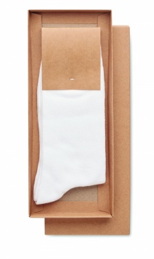 Logo trade corporate gifts image of: Pair of socks in gift box L