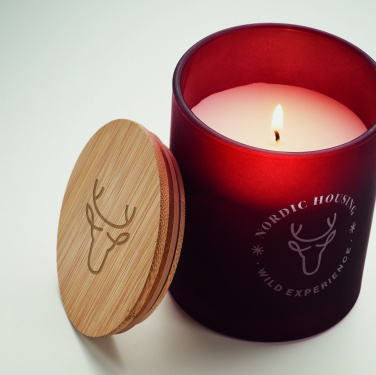 Logo trade promotional merchandise picture of: Plant based wax candle 200 gr