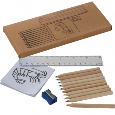 Logo trade promotional merchandise image of: Drawing set for kids LITTLE PICASSO