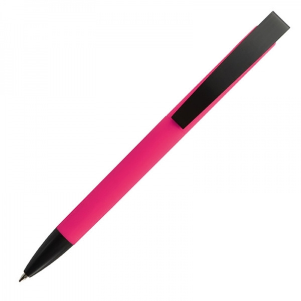 Logotrade promotional item picture of: Metal ballpen soft touch BRESCIA