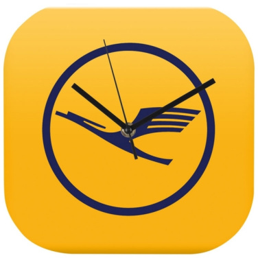 Logo trade promotional merchandise image of: Wall clock with all over clock face BEL AIR