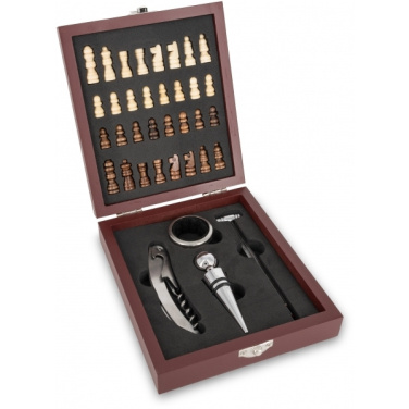 Logotrade promotional merchandise image of: Chess wine set SAN GIMIGNANO