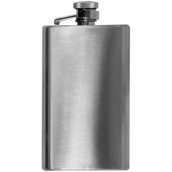 Logotrade promotional giveaway picture of: Stainless steel hip flask FRESNO 104 ml