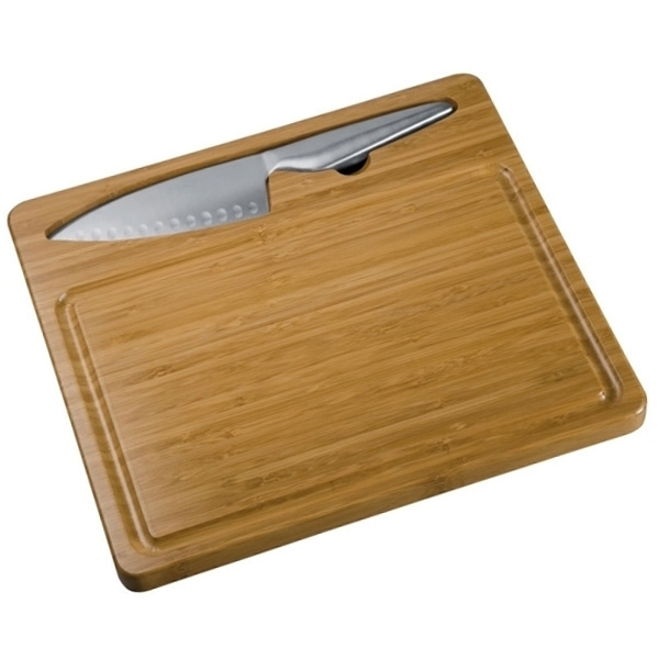Logotrade corporate gift picture of: Cutting board with knife MANTOVA