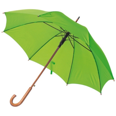 Logo trade promotional products picture of: Wooden automatic umbrella NANCY