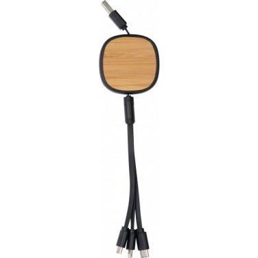 Logo trade promotional merchandise image of: Charging cable STRASBOURG